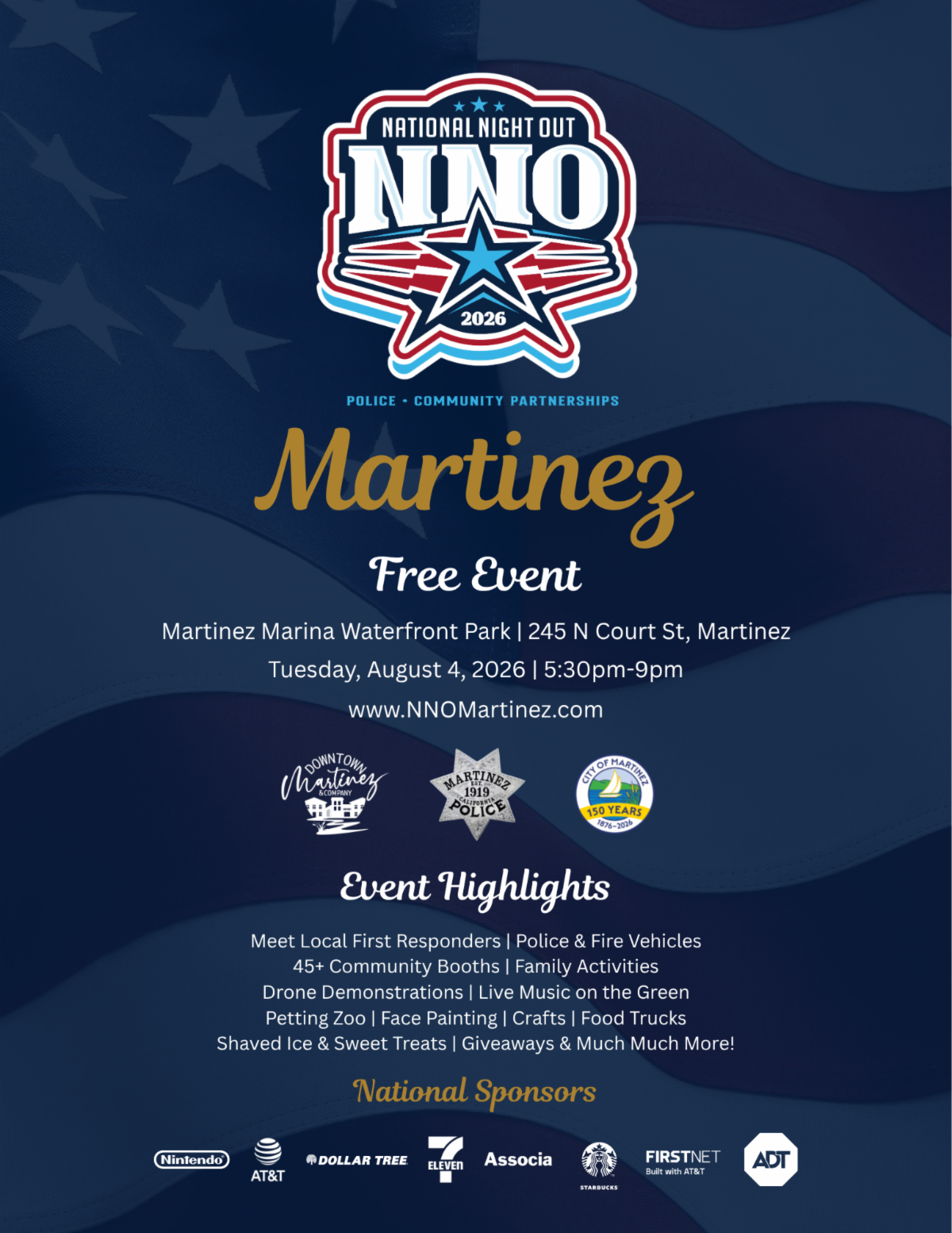 National Night Out 2026 - Martinez